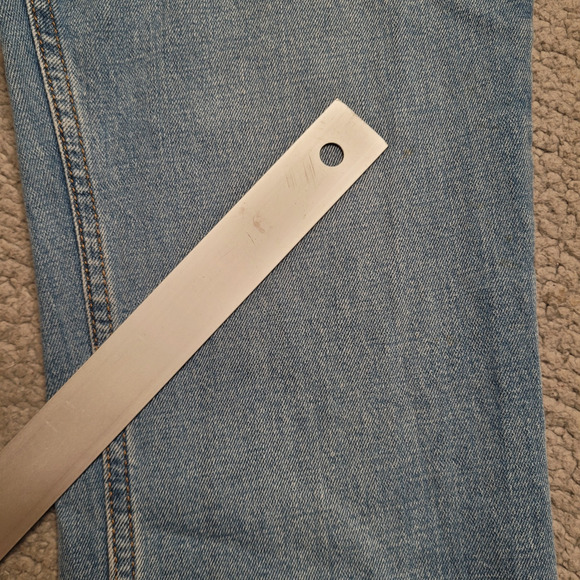 Abercrombie & Fitch Jeans 29 8R 90s Slim Straight Ultra High Rise Criss Cross - Picture 10 of 10